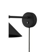 Globen Lighting vegglampe Cannes, svart, Ø 20 cm