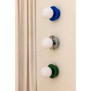 Globen Lighting vegglampe ART DECO, krom/hvit Ø 16 cm IP44