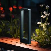 LED-gatelampe RENO, antrasitt, høyde 50 cm, metall, IP54