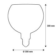 SEGULA LED Floating Filo svart G300 E27 6W 2200 K dimbar