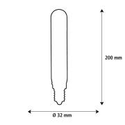 SEGULA LED Elegant Line E27 5W Tube 2.200 K Filament dimbar