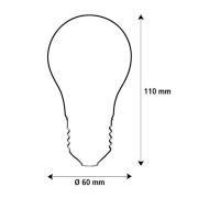 Segula LED Fire Flame Line E27 0,8W tradisjonell glødepære matt 1800K ...