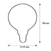 Segula LED Fire Flame Line E27 1W G125 røyk hengende 1800K