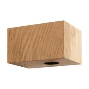 SEGULA vegglampe Cozy, oljet eik, kubeformet, E27