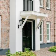 Utendørs vegglampe Bergen, grønn, høyde 80 cm, metall, IP44