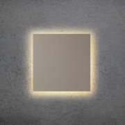 LED-vegglampe BLADE Q, taupe, 34 x 34 cm, metall, dimbar