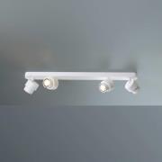 LED-spotlight BRUSH, hvit, 70 cm, 4 lyskilder, dimbar, 2.700 K