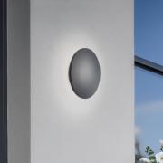 LED-vegglampe Aria M, svart, aluminium, Ø 18 cm