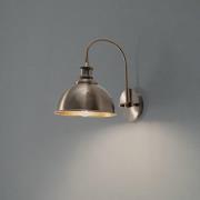 Vegglampe Saglam, gammel messing, høyde 36 cm, metall