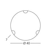 Kolarz Vegglampe Nonna, Ø 40 cm, blomst gullfarget, glass
