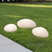 Lindby LED-solcelledekorasjonsbelysning Liedra, sett med 3, RGBW, dimb...