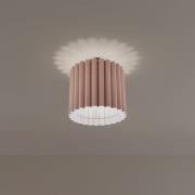 Taklampe Aria, capucino, mikrofiber, E27