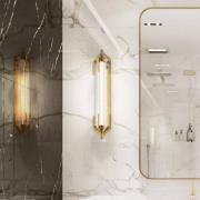 LED-vegglampe ESPADA gullbørstet Bredde 70 cm Metall IP44