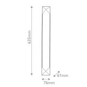 LED-vegglampe CAESAR, gammel messing, høyde 64 cm Metall/alabaster