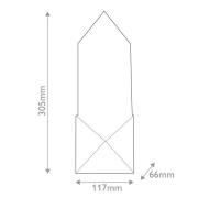 LED-vegglampe CAESAR, bronse, høyde 31 cm, metall/alabaster