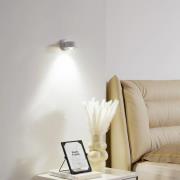 Lindby vegglampe Jyla, hvit, fatning nederst