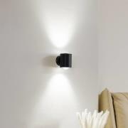 Lindby vegglampe Jyla, svart, opp/ned