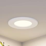 Prios LED-innbyggingslampe Cadance, hvit, 12 cm, sett med 3 stk, CCT