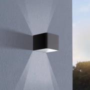 Utendørs LED-vegglampe Doninni 1, up&down, svart