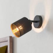 Veggspot Esteperra, svart/gull, 1 lyskilde