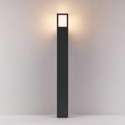 Facado II veilampe, høyde 100 cm, kantet, mørkegrå/opal
