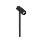 WEVER & DUCRÉ LED-spot GEO 1.0 antrasitt jordspyd 2700K IP65