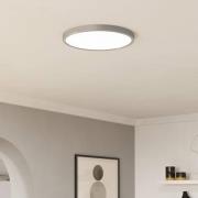 Lysekrone Edale, 6 stoffskjermer cappuccino, rund