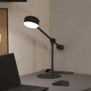 Clavellina LED-bordlampe, svart, vippbar