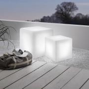 Utendørslampe Bottona kube E27 hvit, 30 x 30cm