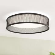 LED-taklampe Luppineria flettet stål, svart