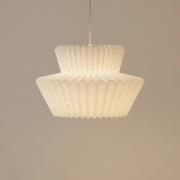 Lindby pendellampe Magali, hvit, papir, Ø 45 cm, E27