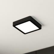 LED-taklampe Fueva 5 IP44 3000K svart 16x16cm