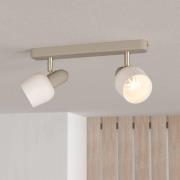 Corato downlight, sand/nikkel/opal, 2 lyskilder.