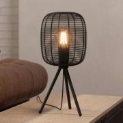 Rinroe bordlampe, høyde 44 cm, svart, stål