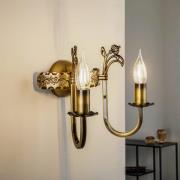 Vegglampe Castle lys patinert 2 lyskilder