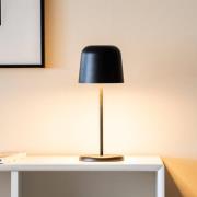 LED-batteridrevet bordlampe Biot, svart, høyde 30 cm, IP54, USB