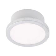 LightMe Taklampe Aqua Uno, Ø 11 cm, blad sølv, IP44