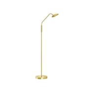 LED-gulvlampe Tallri, messing, høyde 135 cm, CCT, berøringsdimmer