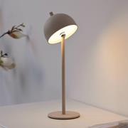 Schöner Wohnen LED-batteridrevet bordlampe Bellies, Sandbrise, IP54