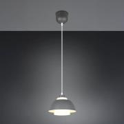 Hengelampe Tilos, antrasitt, Ø 23 cm, metall/glass, E27