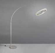 LED-gulvlampe Amador, nikkelfarget, høyde 205 cm Metall