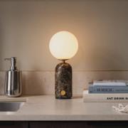 Globen Lighting batteridrevet bordlampe Torrano, marmorbrun