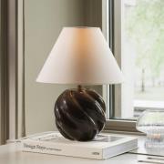 Globen Lighting bordlampe DAHLIA, beige/brun, høyde 31 cm
