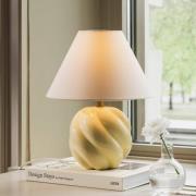 Globen Lighting bordlampe DAHLIA, beige/gul Høyde 31 cm