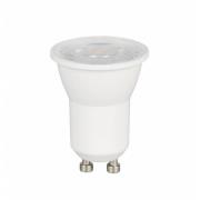 LED-reflektorpære mini, GU10, 4 W, hvit, 3000 K, dimbar