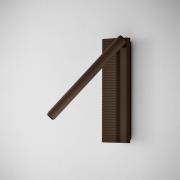 Bover LED-vegglampe Arid A/03 brun, aluminium, 2700 K