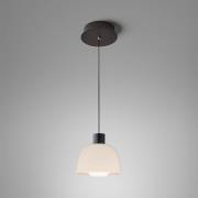 Bover LED-hengelampe Drep S/01, opalhvitt, glass, 2700 K