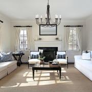 Lysekrone Carisbrooke, svart, 8 lyskilder