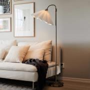 PR Home Frenja gulvlampe, hvit/krom, Ø 45 cm