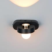 LED-vegglampe Arpino svart Utstikk 15 cm Metall 2 lyskilder.